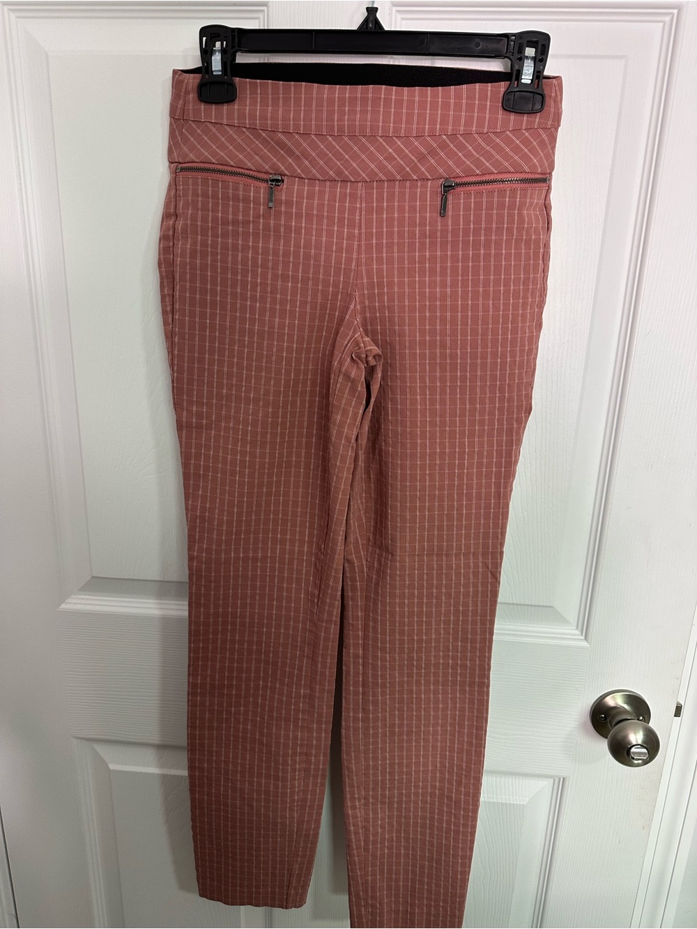 Candie's Rose-Pink Pinstripe Slim Pants